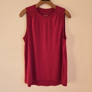 Peloton Women's Red Sleeveless Top